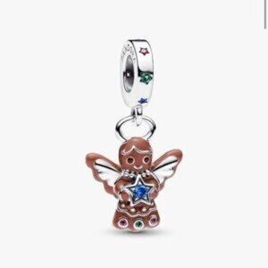 Authentic Pandora Gingerbread Angel Dangle Charm